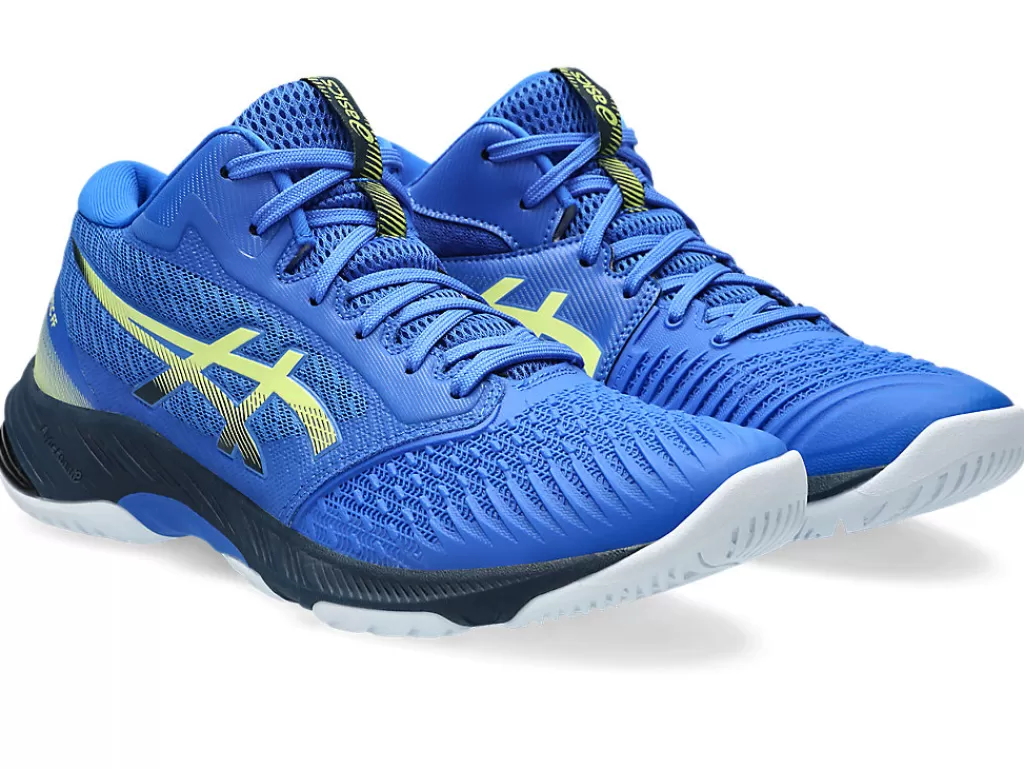 ASICS Netbal | Squash & badminton>NETBURNER BALLISTIC FF MT 3 Illusion Blue/Glow Yellow