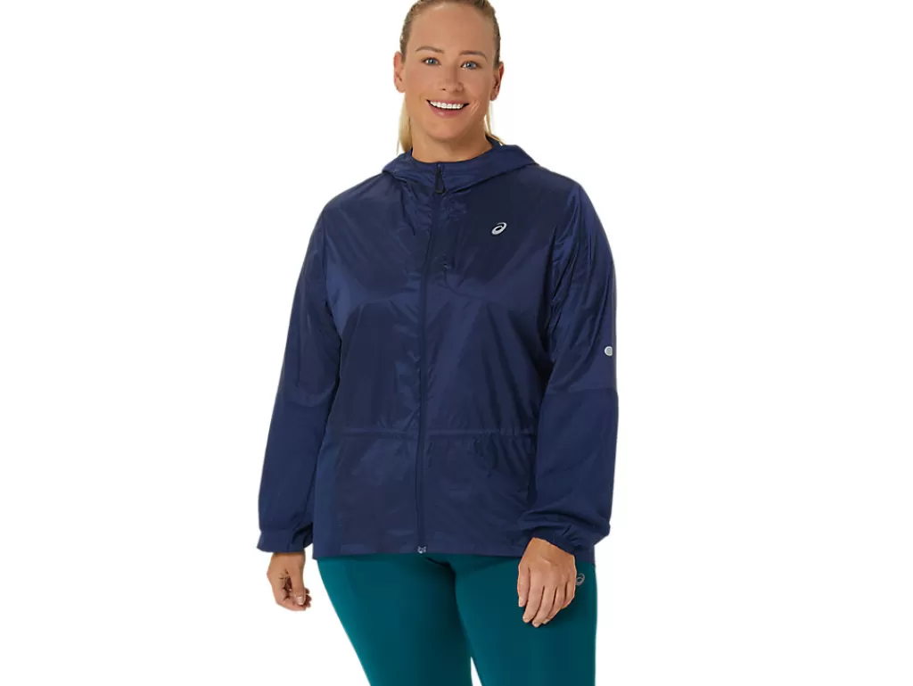 ASICS Kleding | Hardlopen>PACKABLE RUN JACKET Blue Expanse