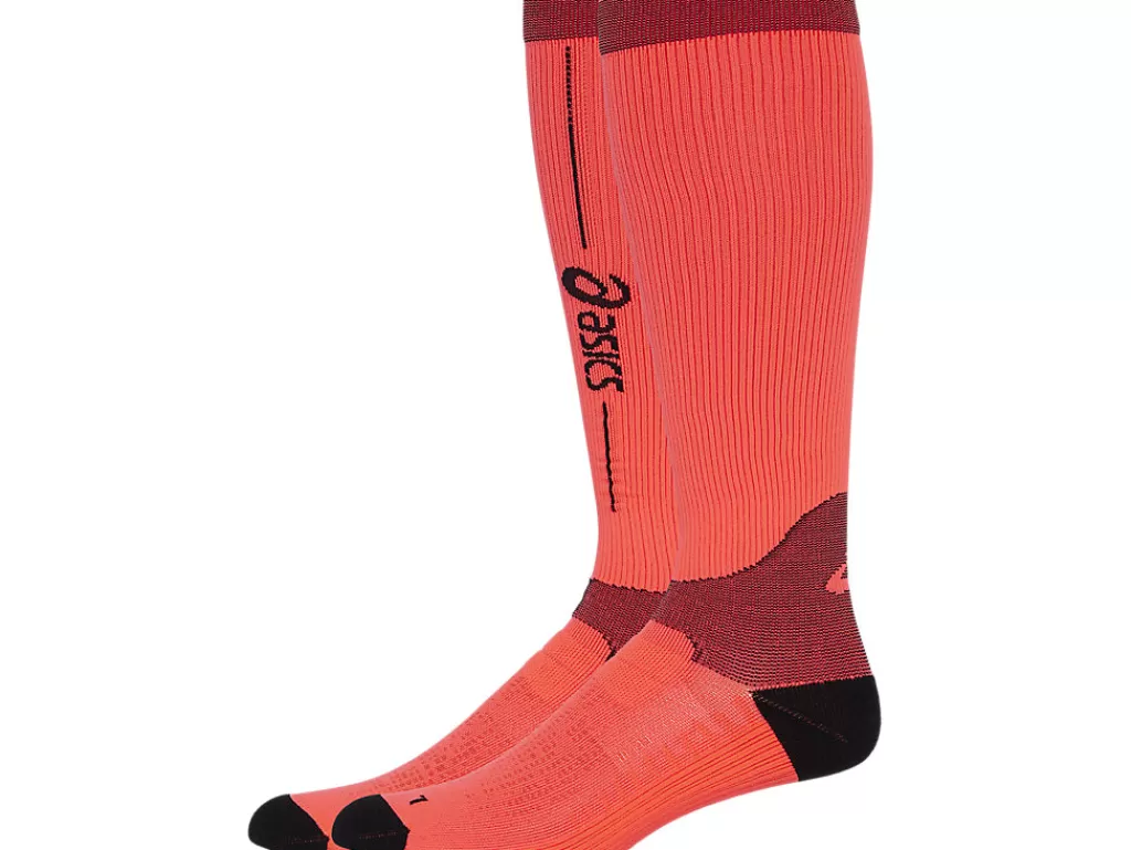 ASICS Hardlopen | Sokken>PERFORMANCE RUN COMPRESSION SOCK Sunrise Red