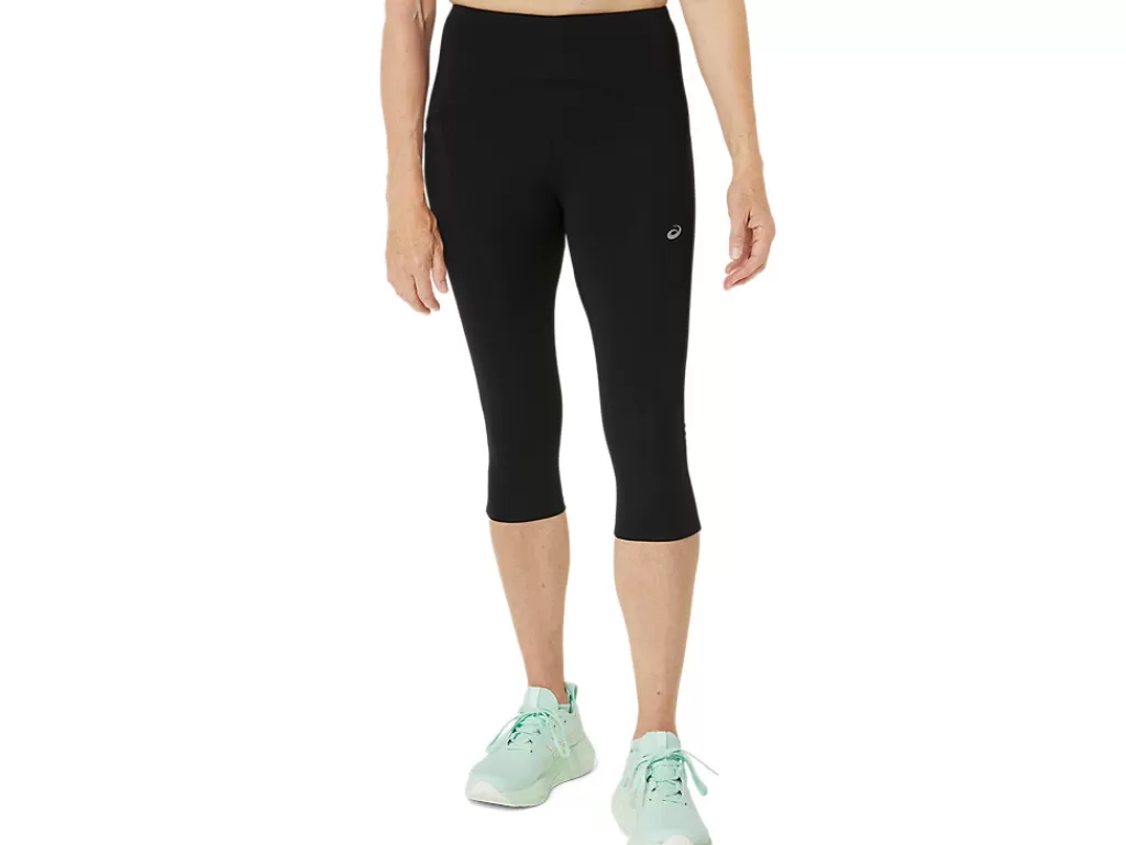 ASICS Kleding | Hardlopen>ROAD HIGH WAIST CAPRI TIGHT Performance Black