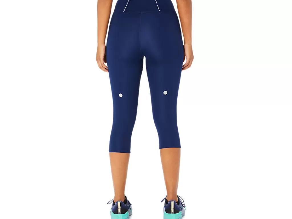 ASICS Kleding | Hardlopen>ROAD HIGH WAIST CAPRI TIGHT Blue Expanse