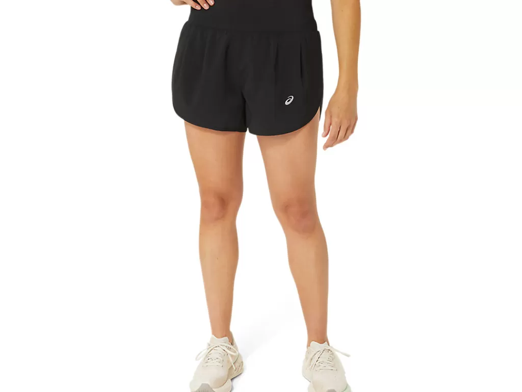 ASICS Kleding | Hardlopen>ROAD 3.5IN SHORT Performance Black