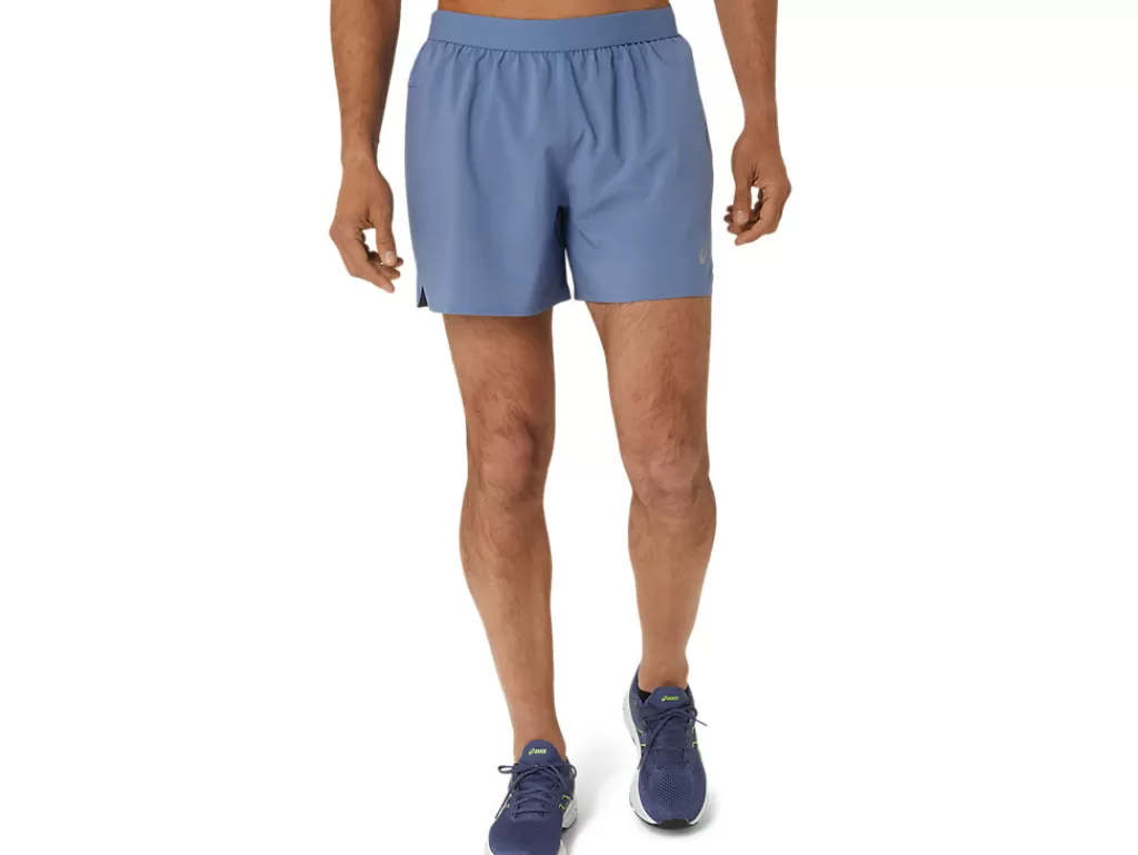 ASICS Kleding | Hardlopen>ROAD 2-N-1 5IN SHORT Denim Blue/Denim Blue