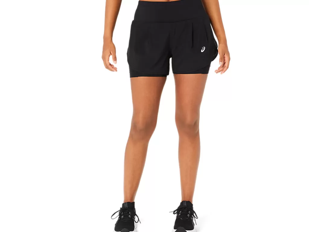 ASICS Kleding | Shorts>ROAD 2-N-1 3.5IN SHORT Performance Black/Performance Black