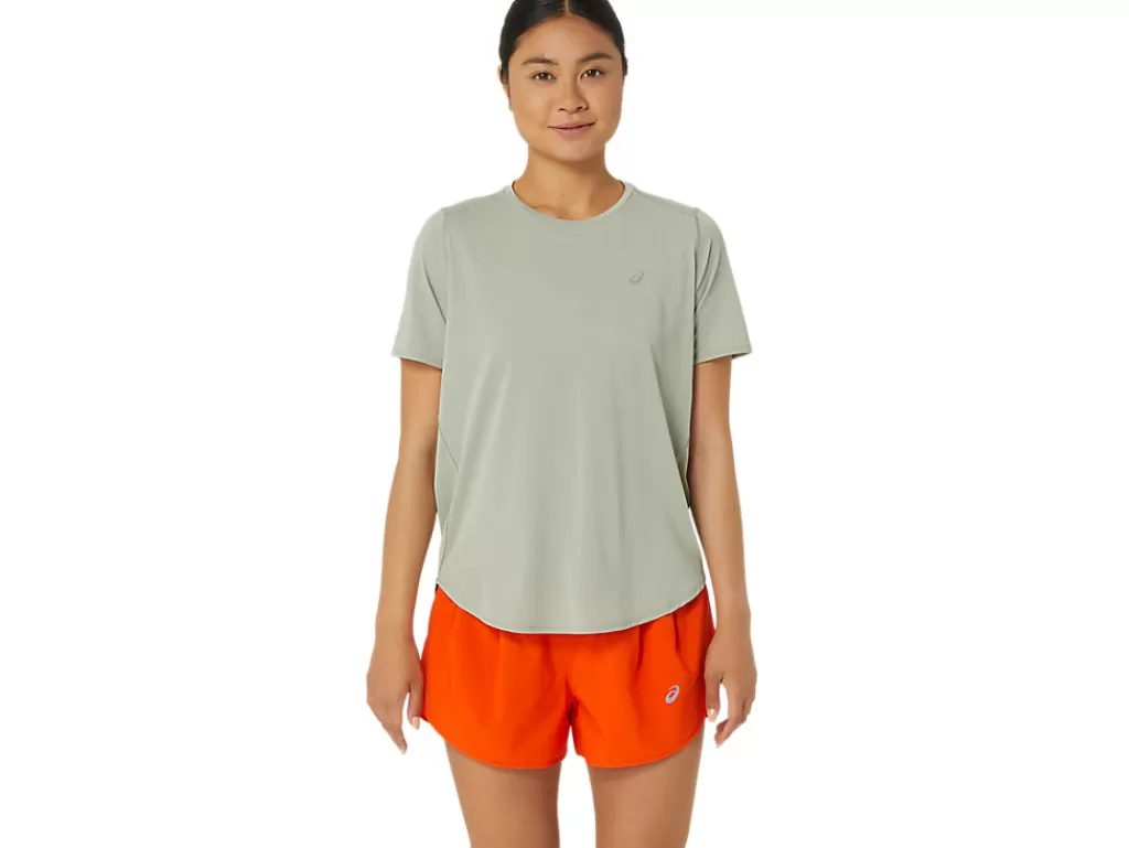 ASICS Kleding | Hardlopen>ROAD SS TOP Olive Grey