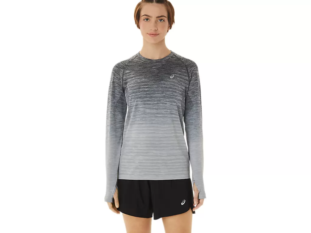 ASICS Kleding | Hardlopen>SEAMLESS LS TOP Carrier Grey/Glacier Grey