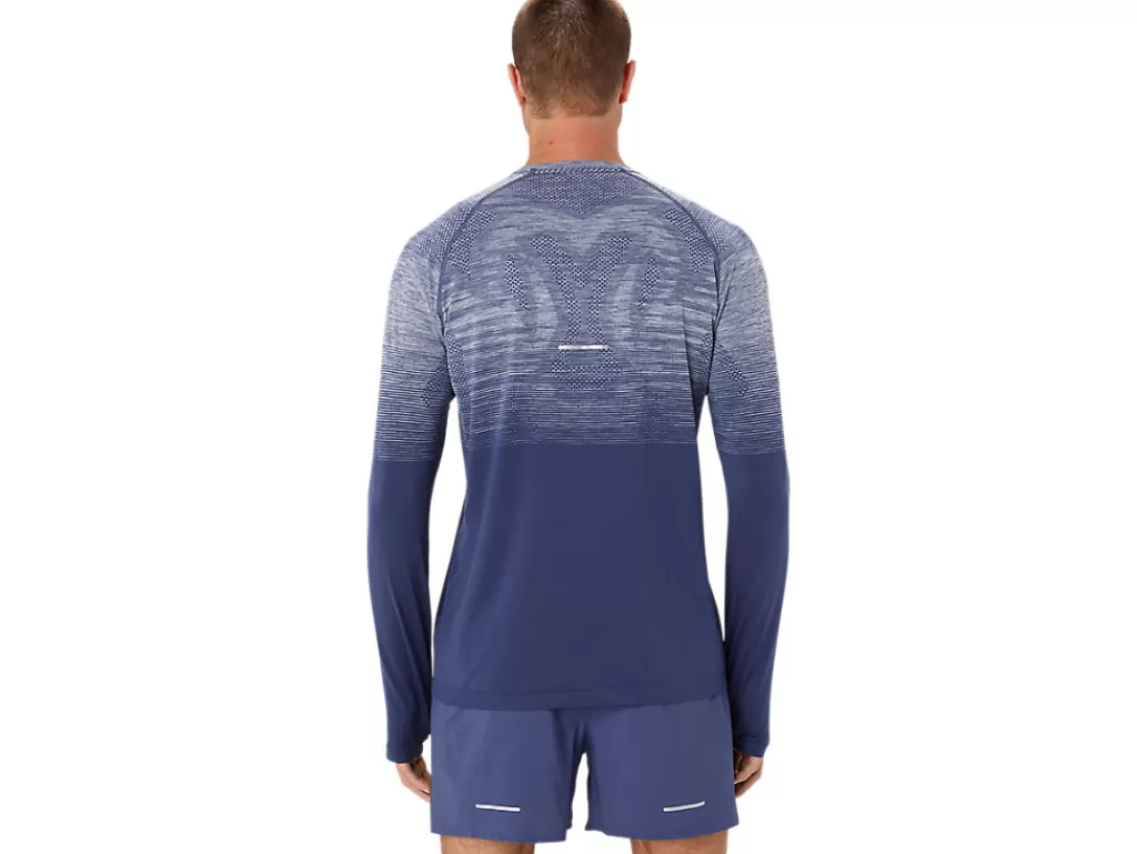 ASICS Kleding | Hardlopen>SEAMLESS LS TOP Thunder Blue/Denim Blue