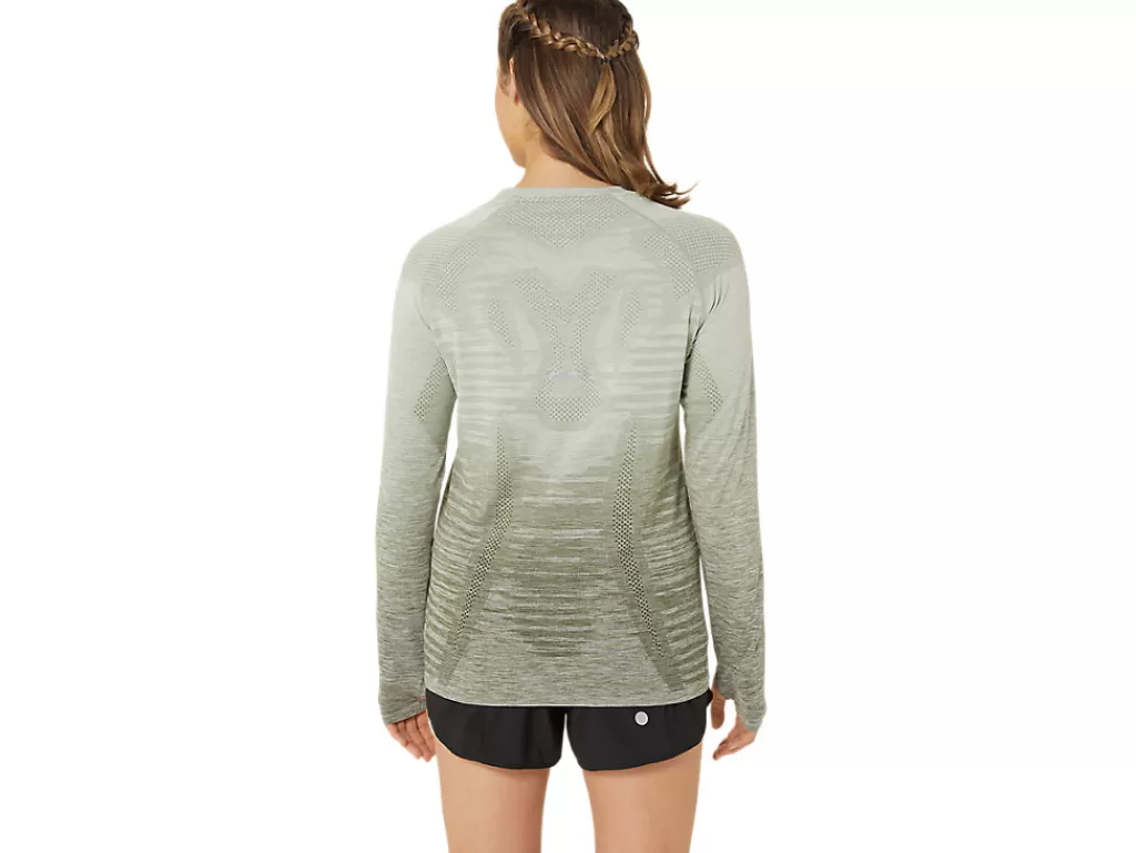 ASICS Kleding | Hardlopen>SEAMLESS LS TOP Mantle Green/Olive Grey