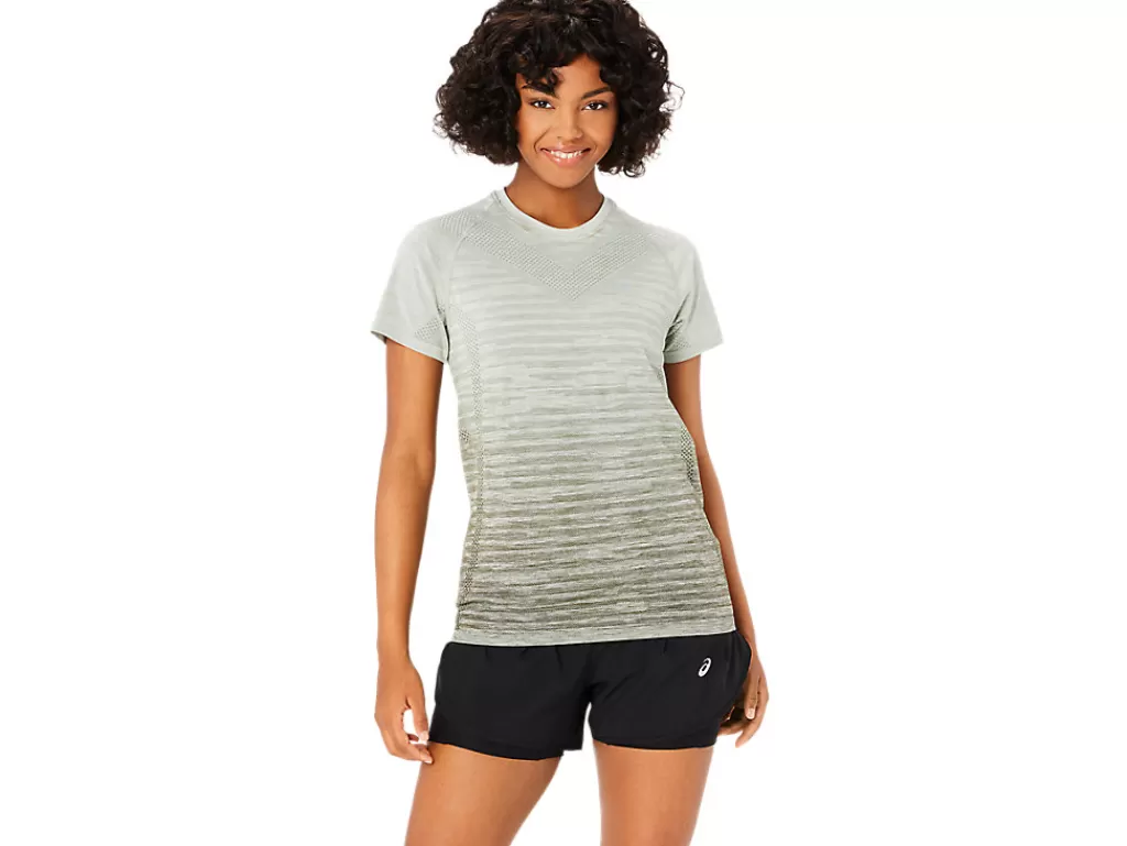 ASICS Kleding | Hardlopen>SEAMLESS SS TOP Mantle Green/Olive Grey