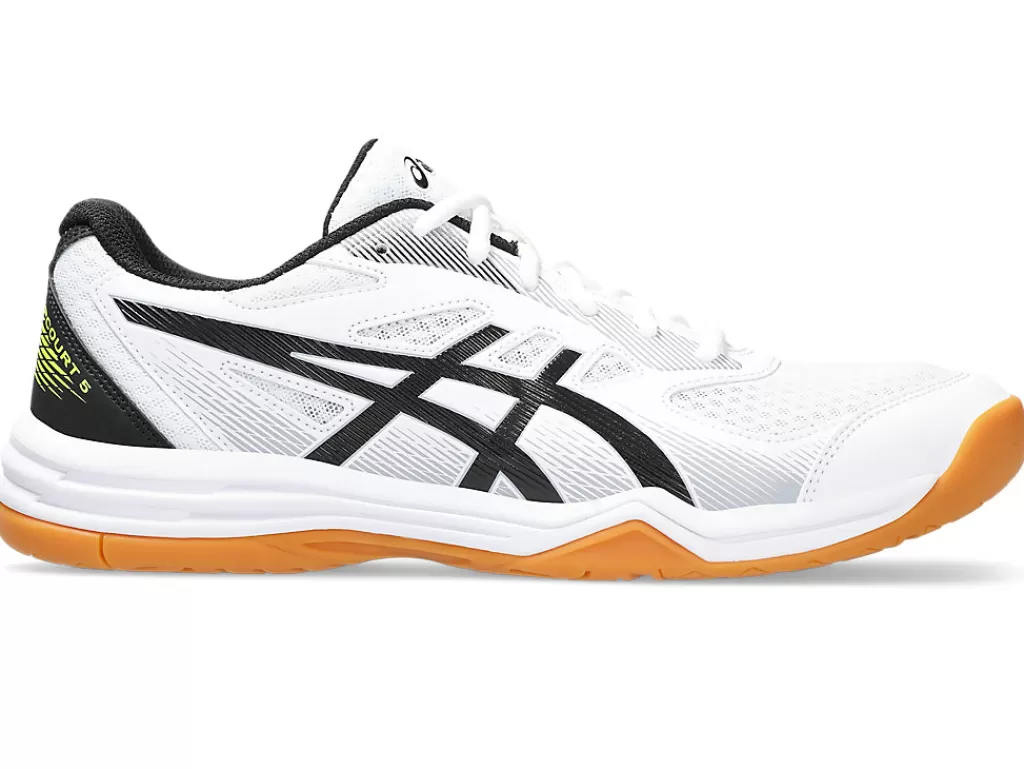 ASICS Netbal | Squash & badminton>UPCOURT 5 White/Safety Yellow