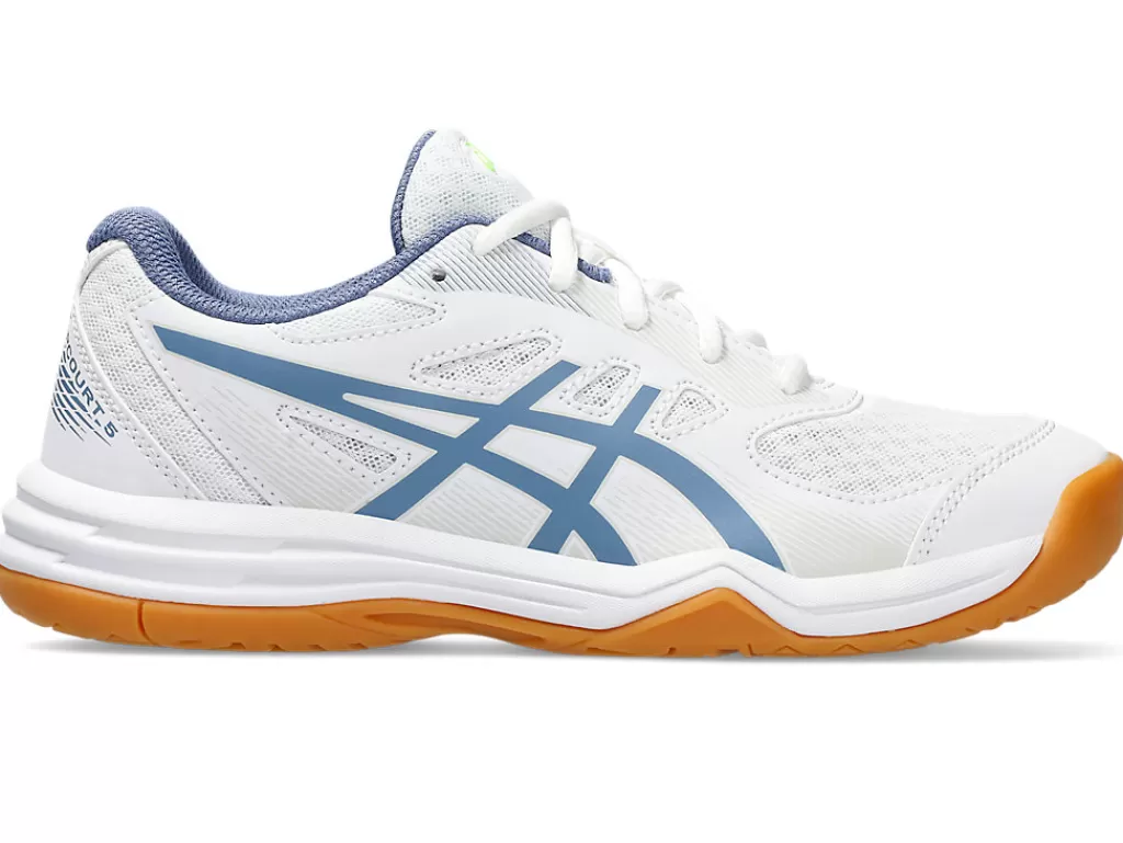 ASICS Squash & badminton | Handbal>UPCOURT 5 GS White/Denim Blue